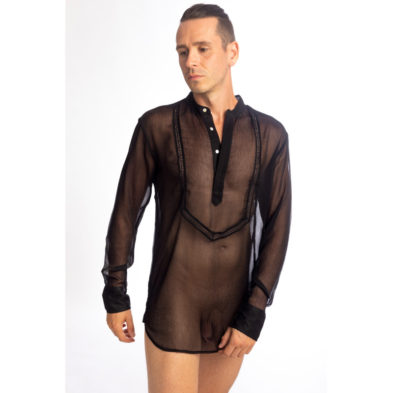 Chantilly - Chemise Tunique transparente homme