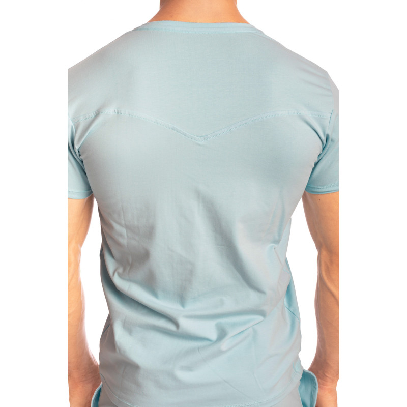 Hypnos Ice Blue - V neck T-shirt