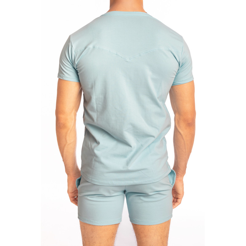 Hypnos Ice Blue - V neck T-shirt