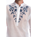 Santorini - Mens embroidered Tunic i coton