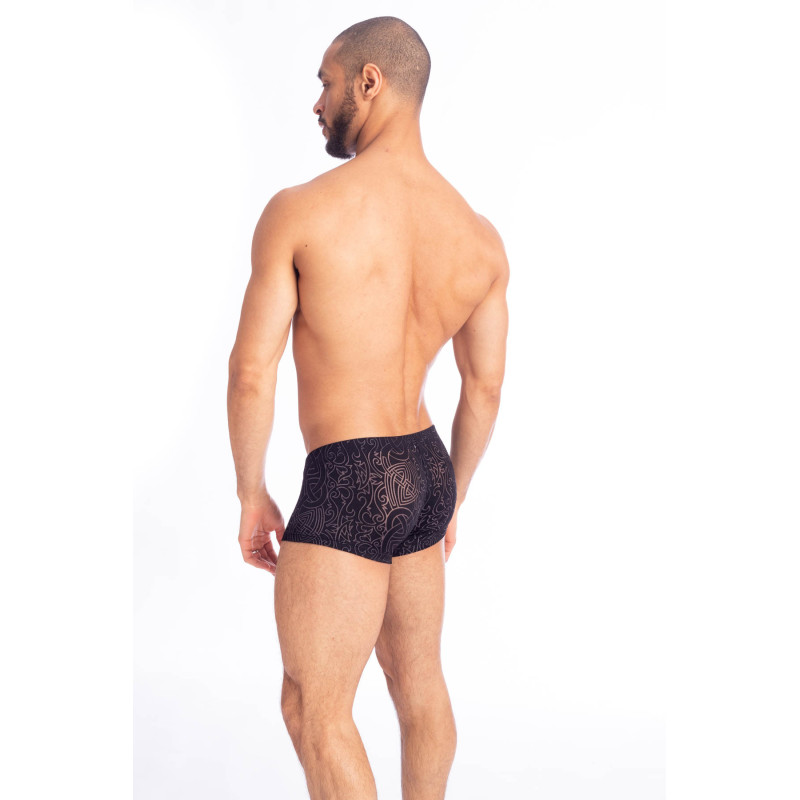 Dévoré Noir - Micro Boxer  Boxer Men Push Up with details and Celtic motifs