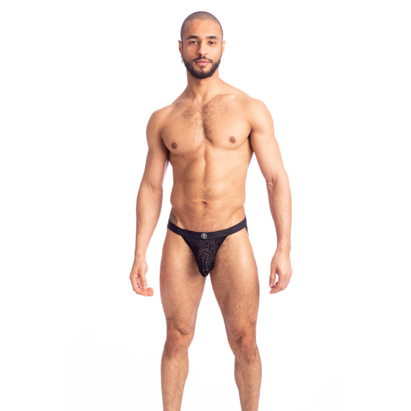 Devoré Noir - Jockstrap