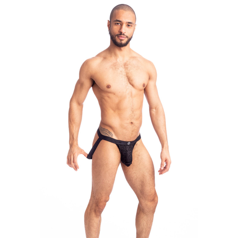 Devoré Noir - Jockstrap