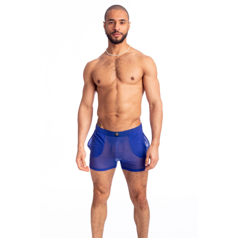 Caprera - Lounge Shorts Men's Shorts in blue transparent mesh