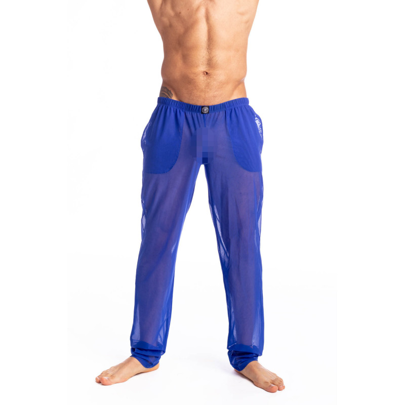 Caprera - Pants  Pants for men in blue transparent tulle