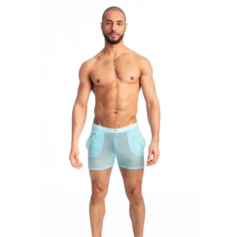 Cristallo - Lounge Shorts Men's sheer see-through Shorts in light