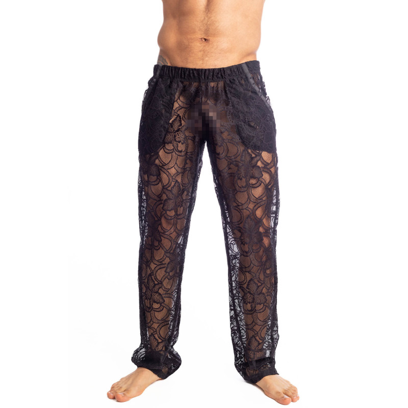 Eccitante - Pants  Black Transparent Pants for men