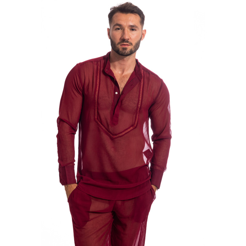 Chantilly Rouge - Tunique Chemise