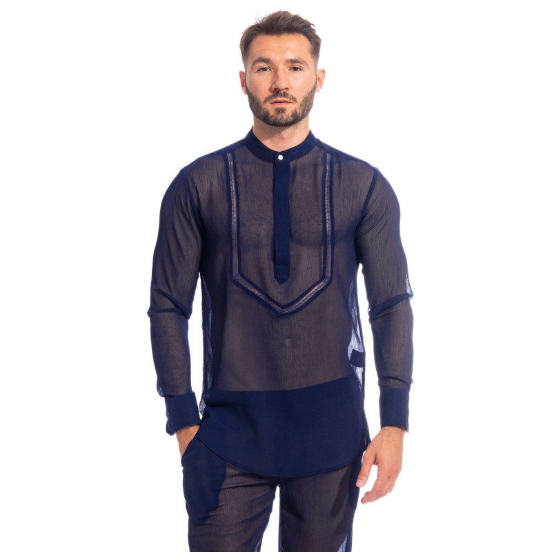 Chantilly Marine - Tunique Chemise