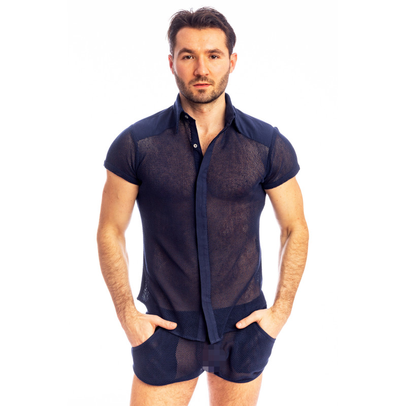 Madrague - Fitted Shirt Navy