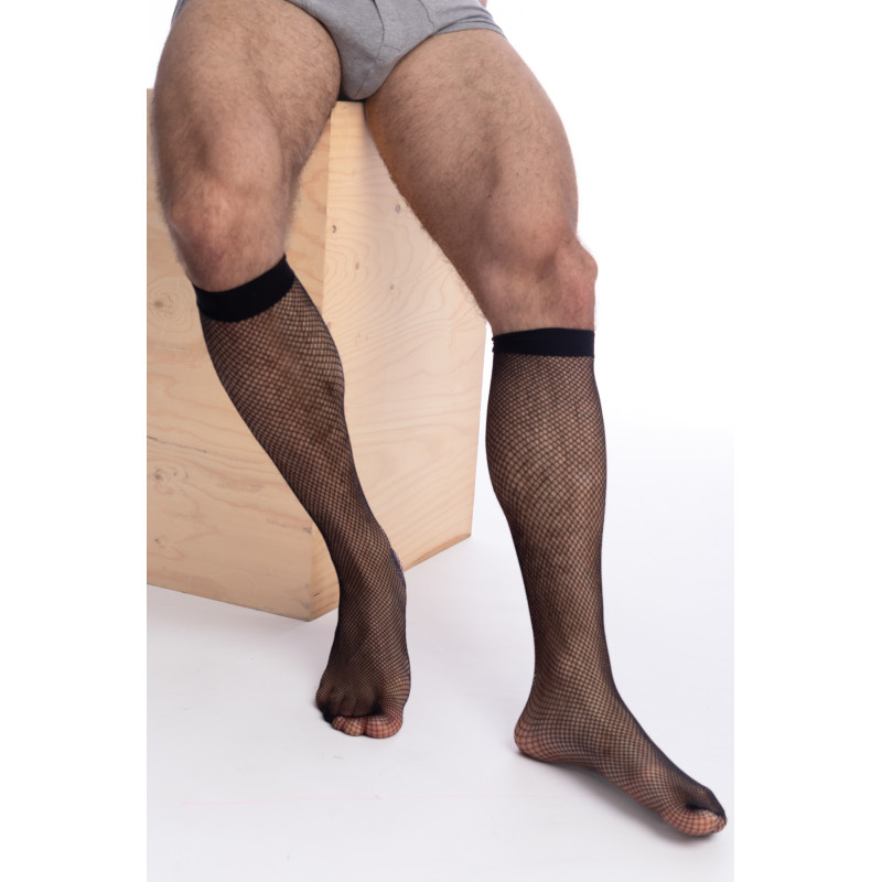 Fishnet - Sheer socks Black