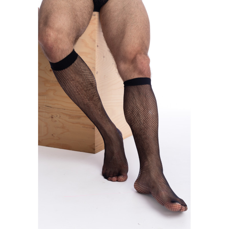 Fishnet - Sheer socks Black