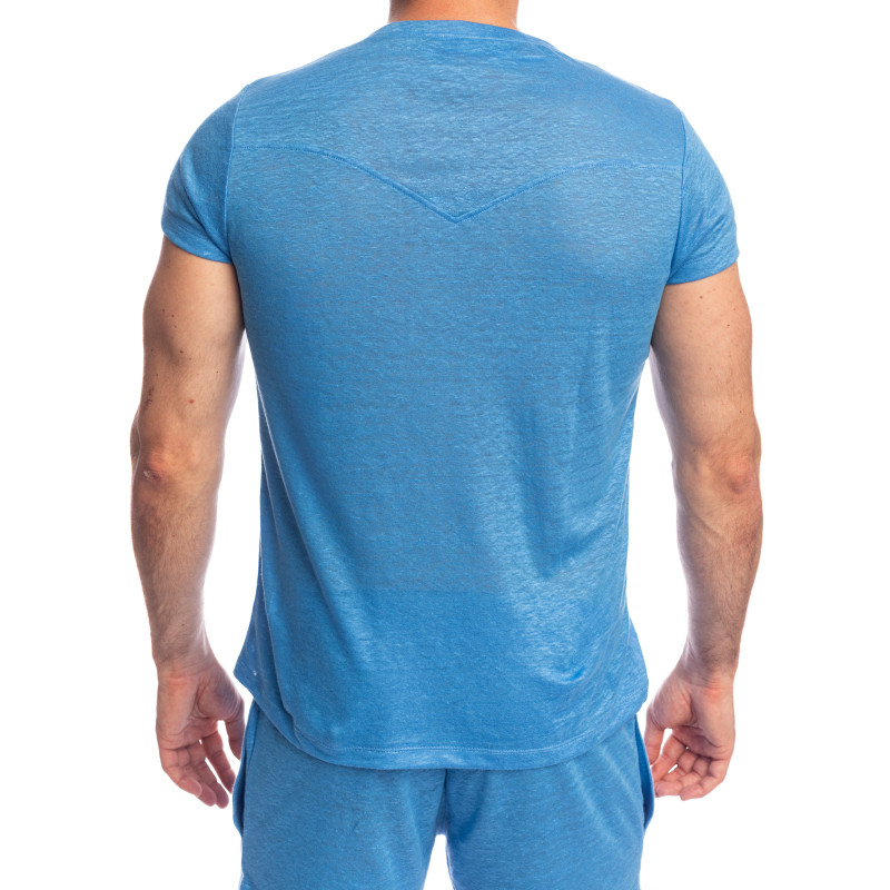 Nieuport Bleu - T-shirt Col V