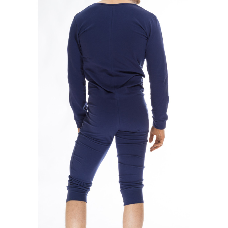 Hypnos - Onesie Combinaison homme en jersey marine