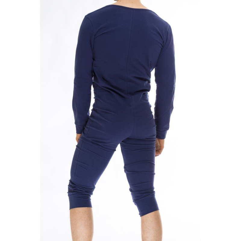 Hypnos - Onesie Combinaison homme en jersey marine