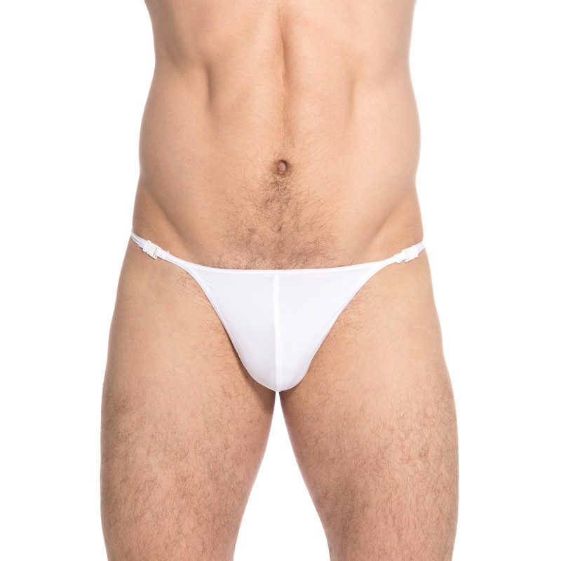 White Striptease Swim beach string bikini Thong for men