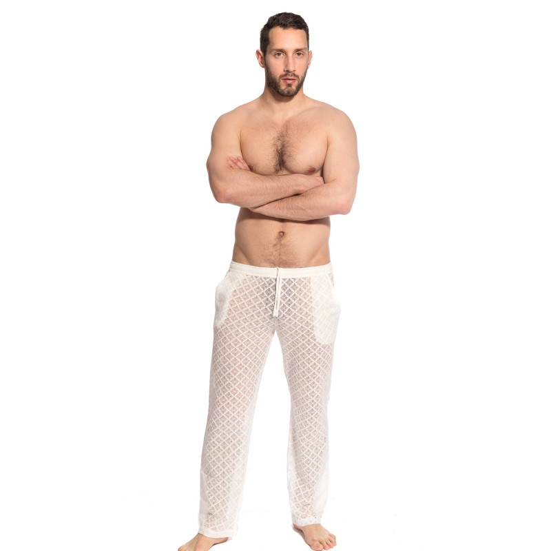 Divine Desire Vanille Pantalon homme en dentelle