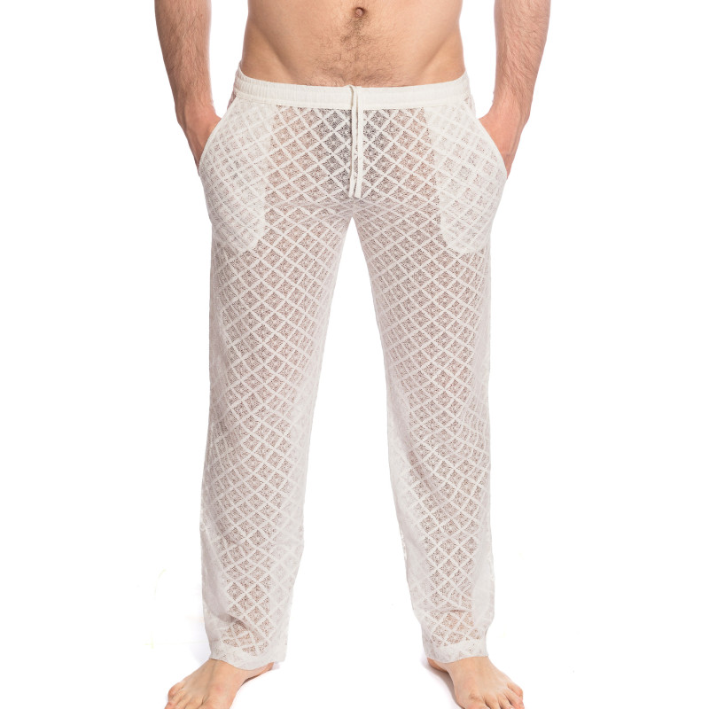 Divine Desire Vanille Pantalon homme en dentelle