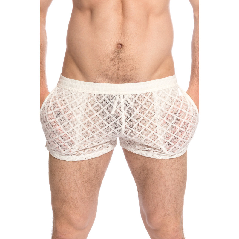 Divine Desire Vanilla Lace Shorts for men