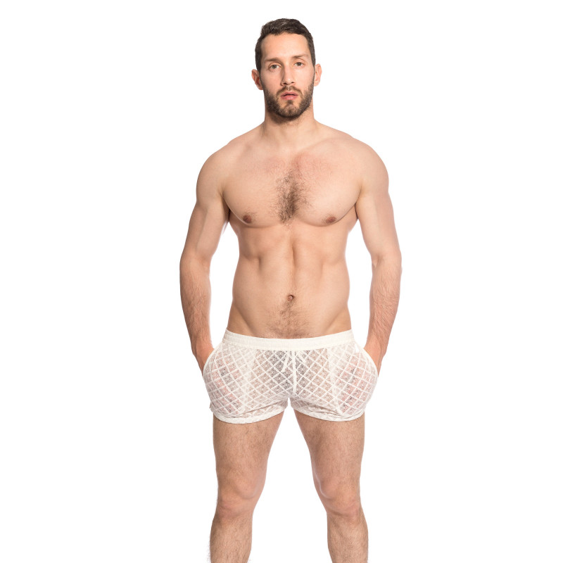 Divine Desire Vanilla Lace Shorts for men