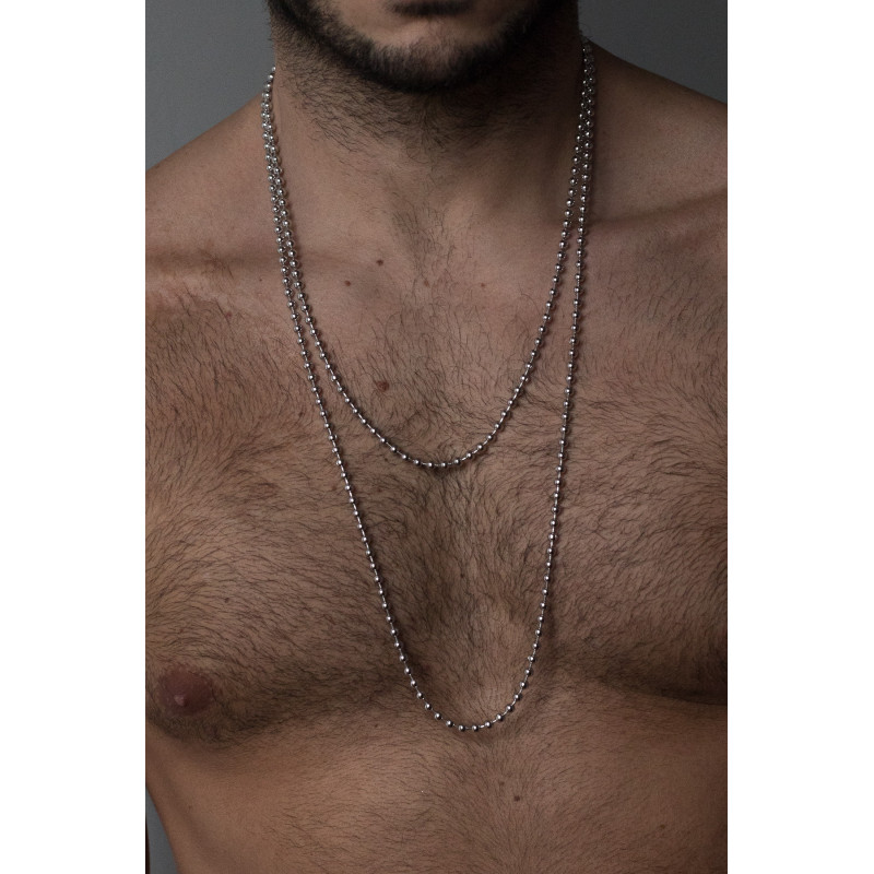 Ewan Strling silver Ball Chain for men