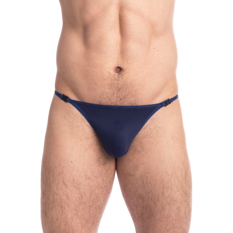 Men's Black Striptease String Thong