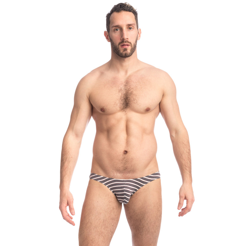 Ruby & Graphite - slip homme taille basse rayures